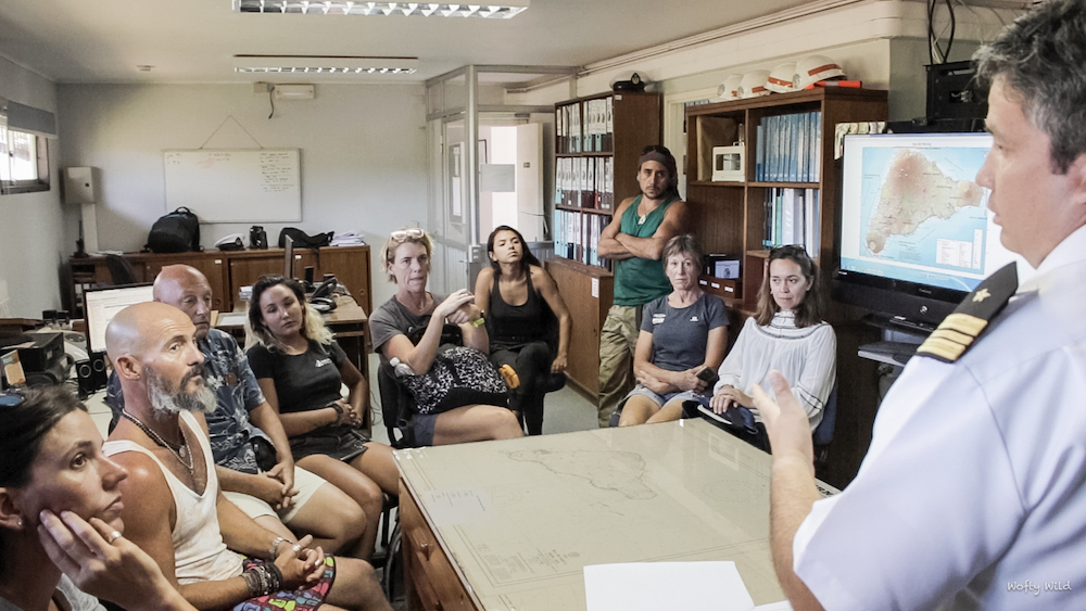 Plastic Oceans and Breathe meeting with the Chilean Navy