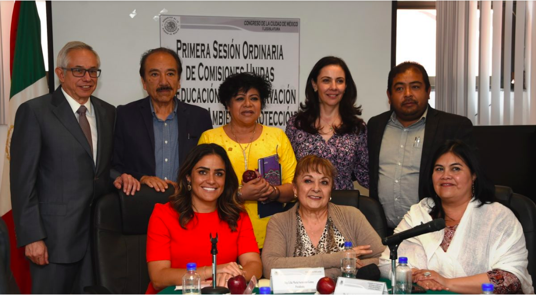 Members of the united committees of Education and Environment, Preservation and Climate Change of the Congress; March 2019.