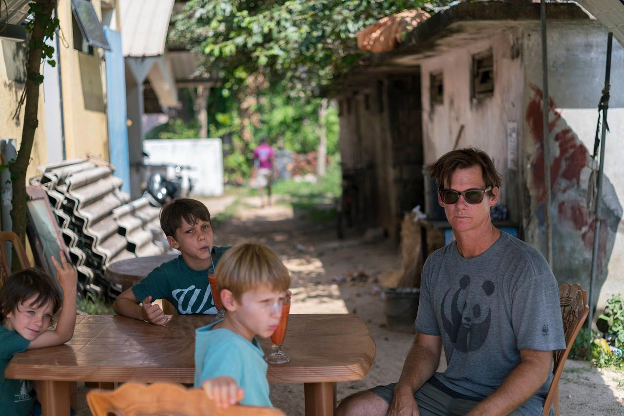 Bruce Buttery and his kids