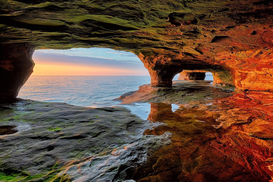 Pictured Rocks National Seashore on Lake Superior