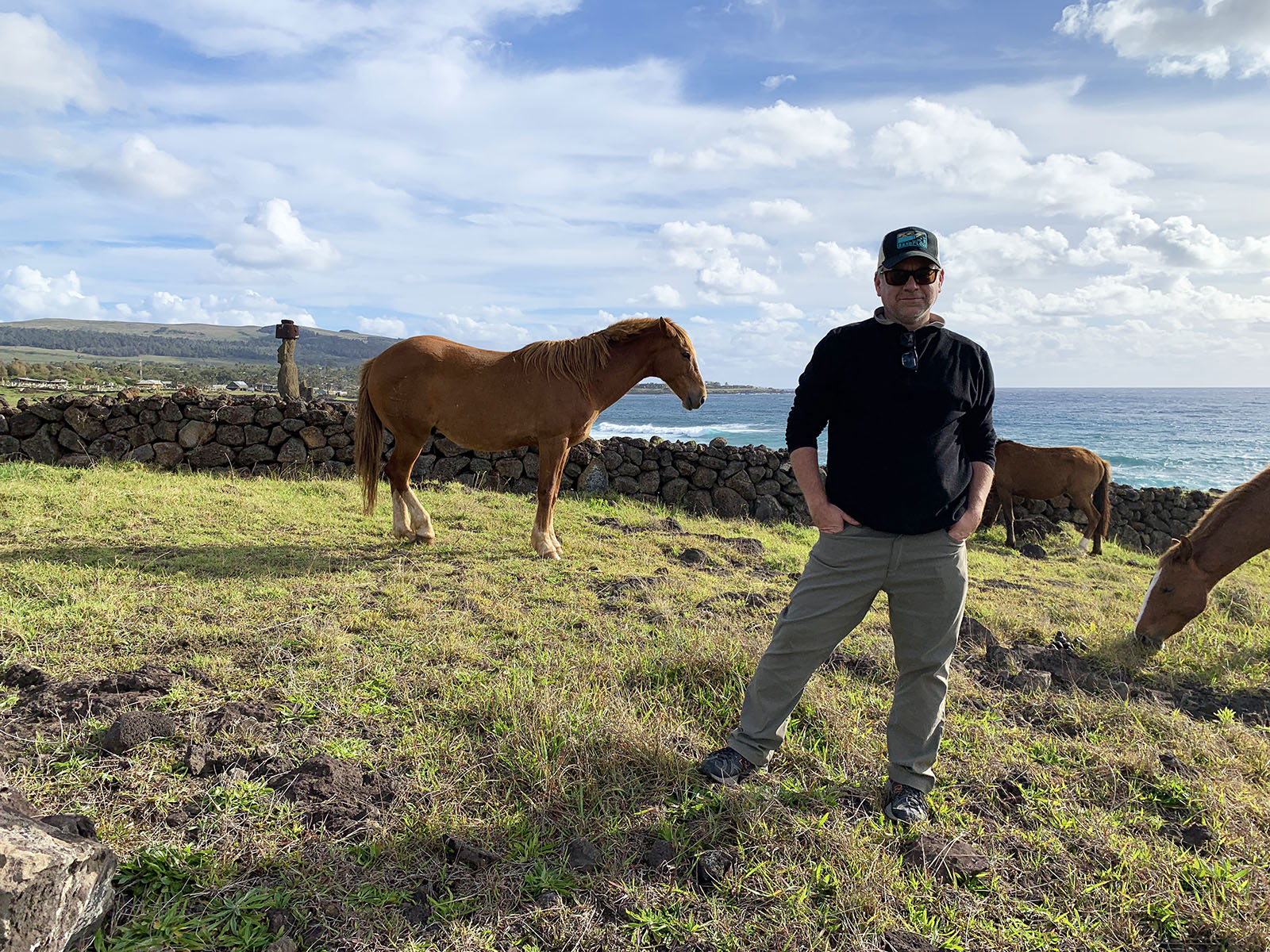 Tod Hardin on Easter Island