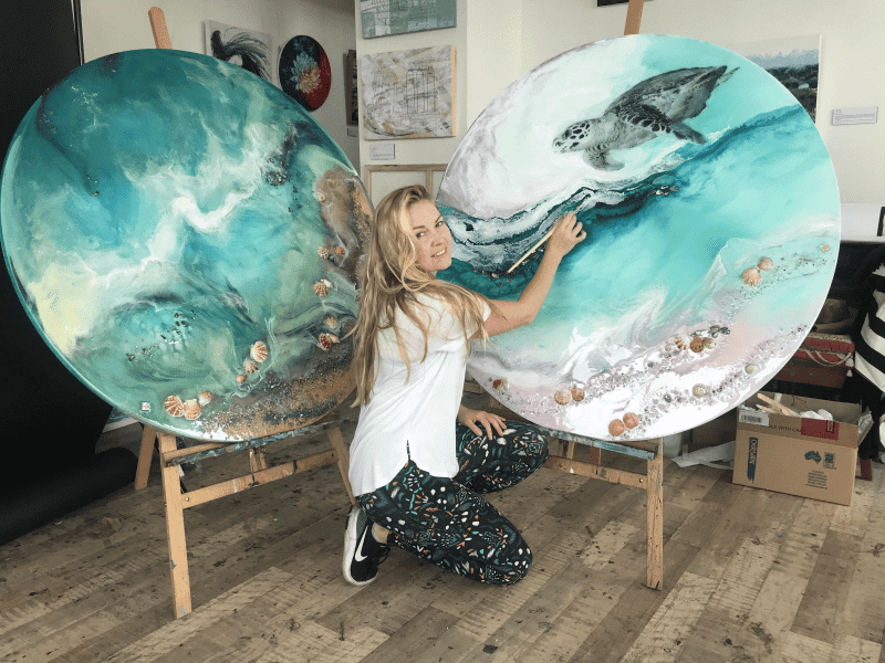 marie antuanelle circle painting